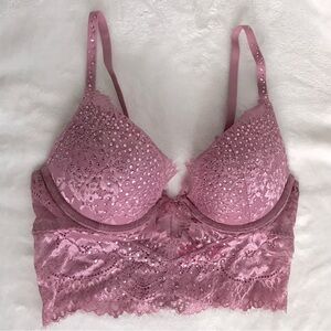 La SENZA Beyond Sexy Ultimate Plunge Push-up Lace Bra NWOT